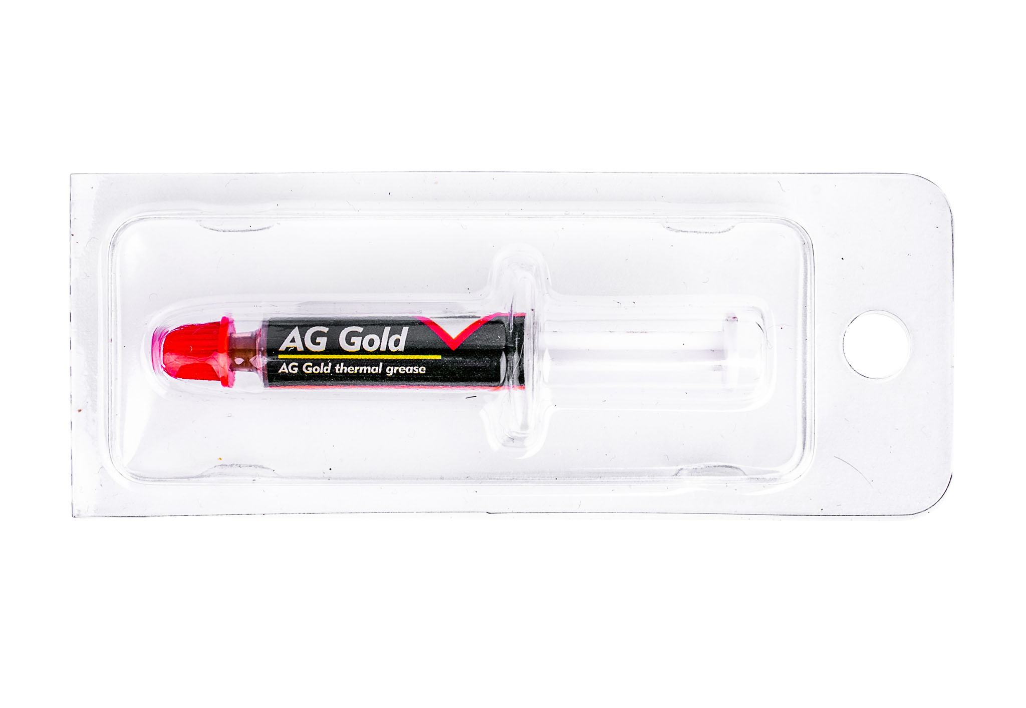 Strzykawka AG Gold o pojemności 1g – pasta termoprzewodząca ze złotem.
